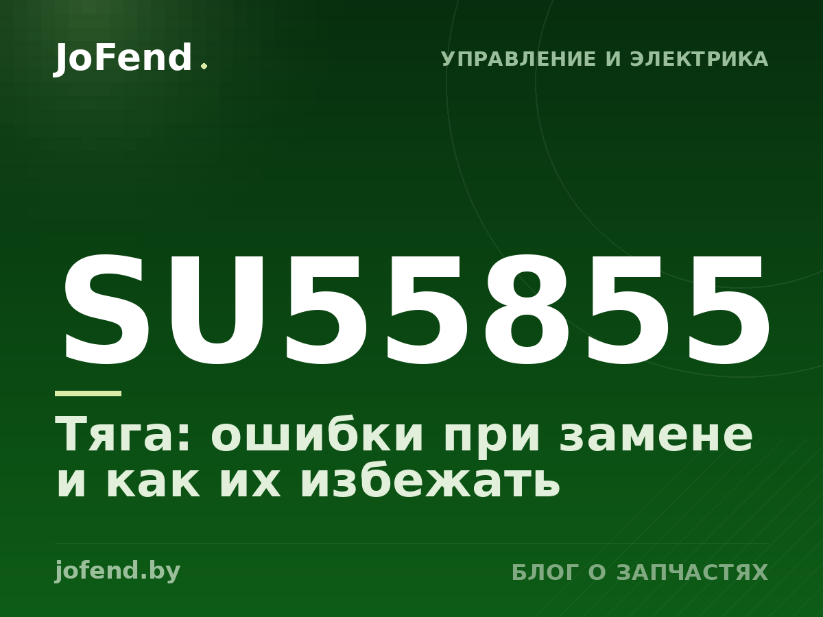 Тяга SU55855: ошибки при замене и как их избежать