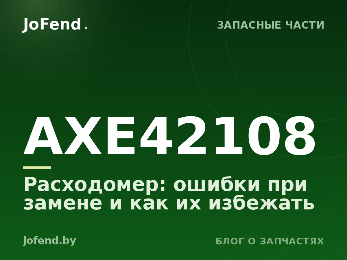 Расходомер AXE42108: ошибки при замене и как их избежать